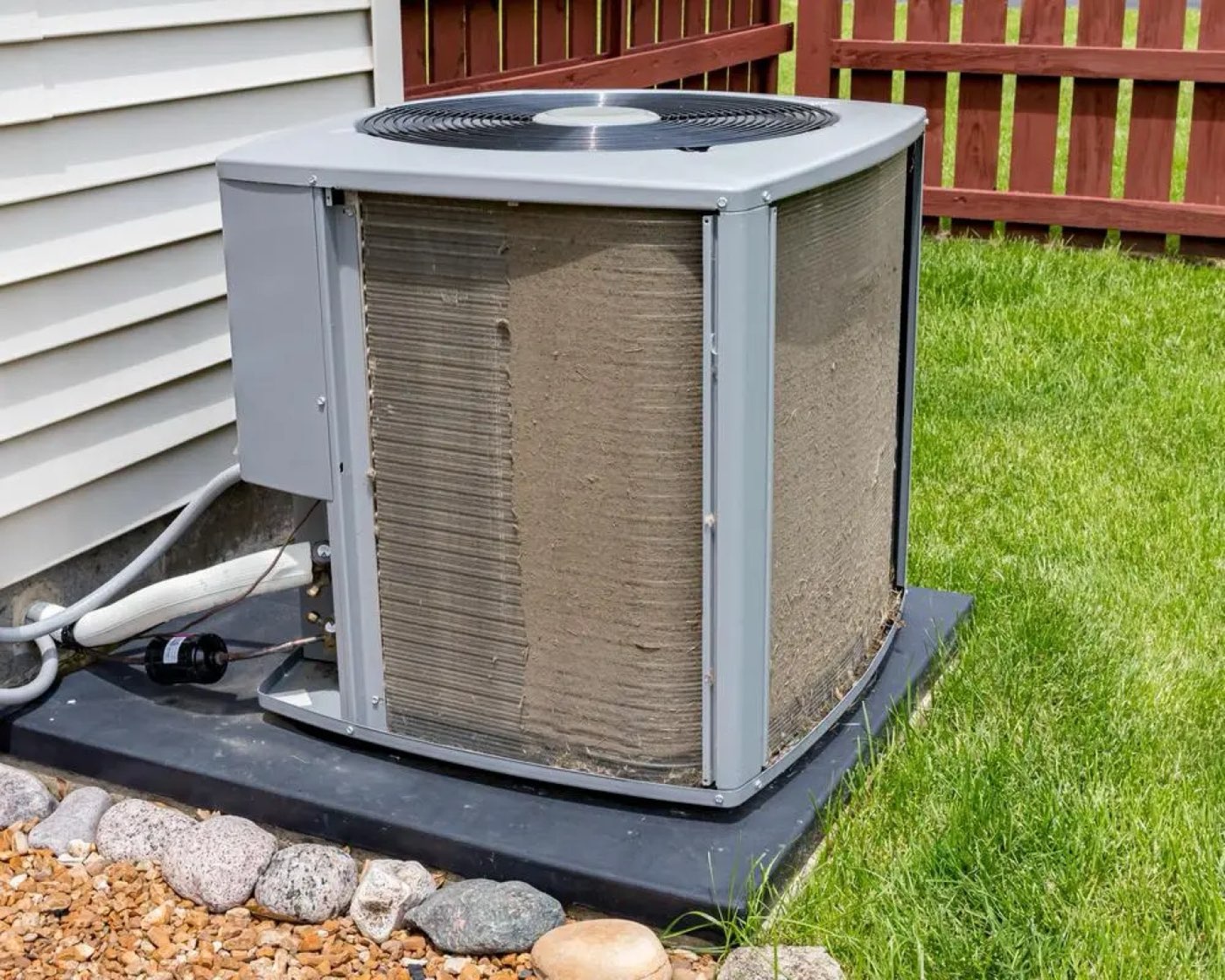 Air handler and blower motor inside an HVAC system