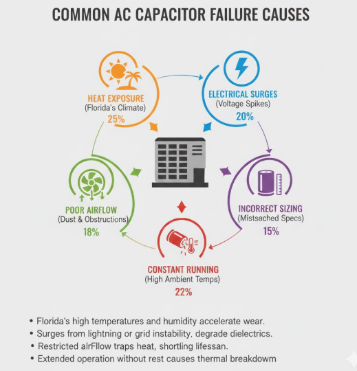 AC capacitor replacement cost comparison and prevention tips