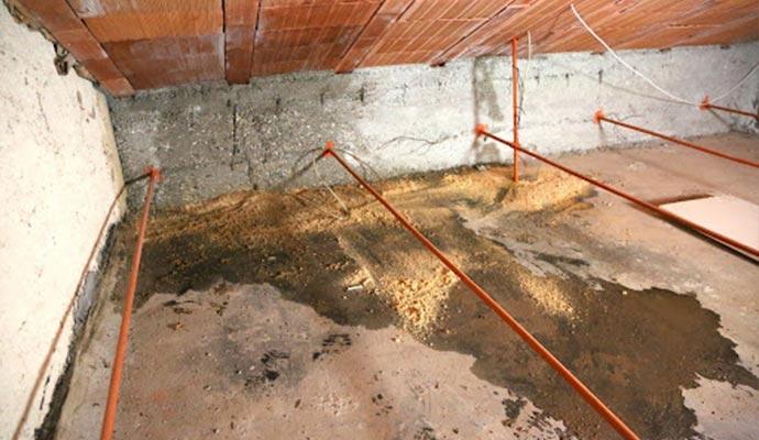 Deteriorated insulation blocking HVAC airflow and ventilation
