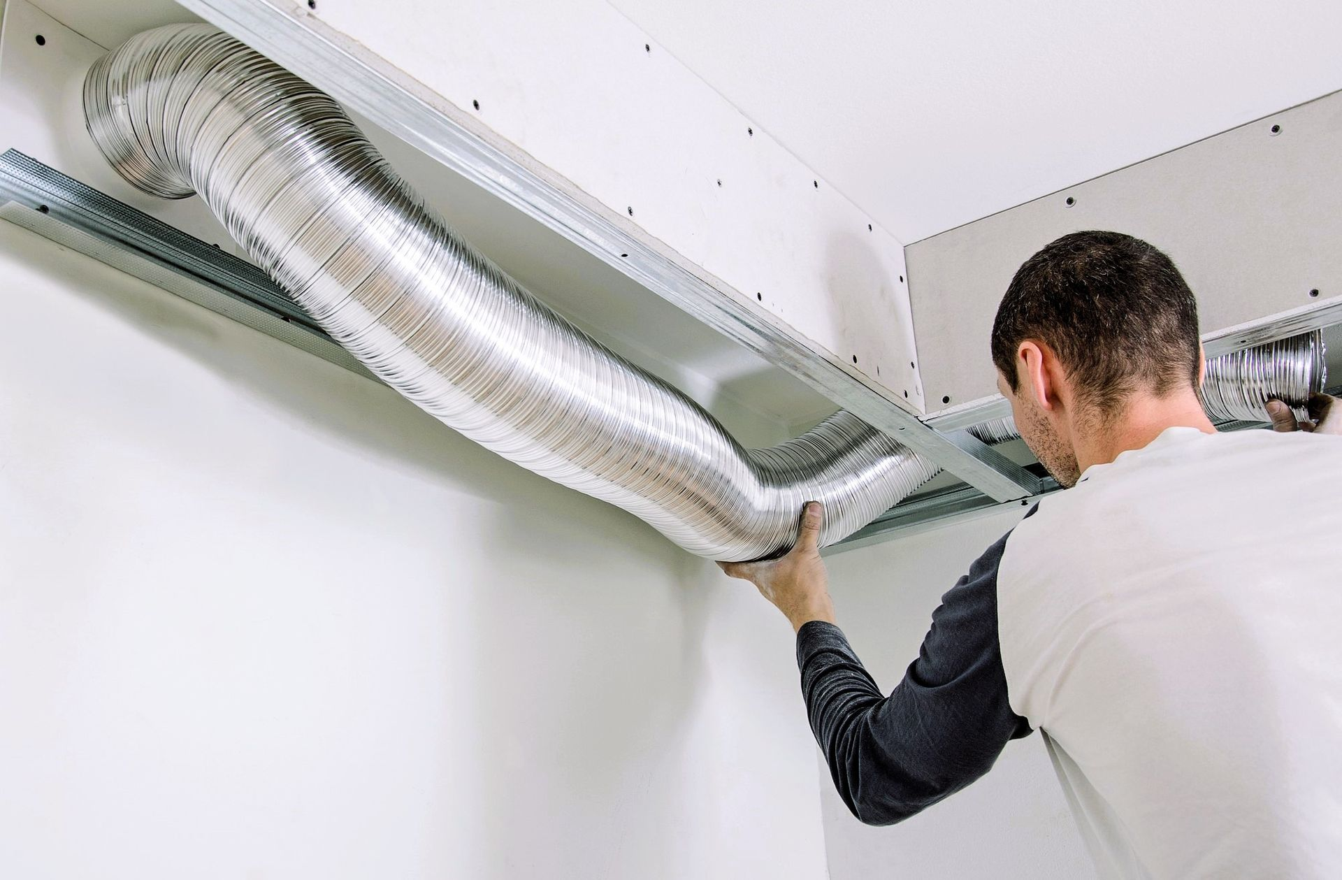 Damaged ductwork needing repair